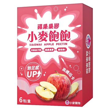 小麥飽飽 蘋果果膠  12g  6包  1盒