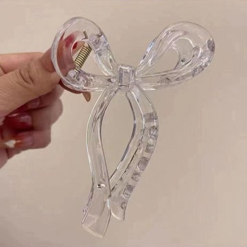 乾枯 玫瑰花朵 珍珠 抓夾 網紗 仙氣 新款 髮夾 高級感 後腦勺 鯊魚夾 ins風