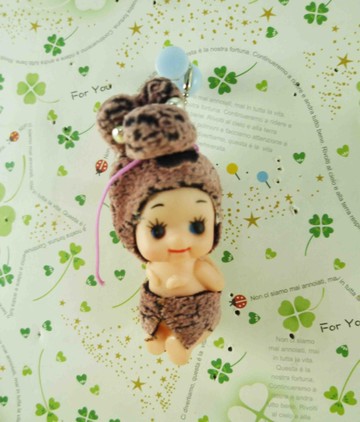 【震撼精品百貨】Q比_Kewpie~鎖圈-豹粉