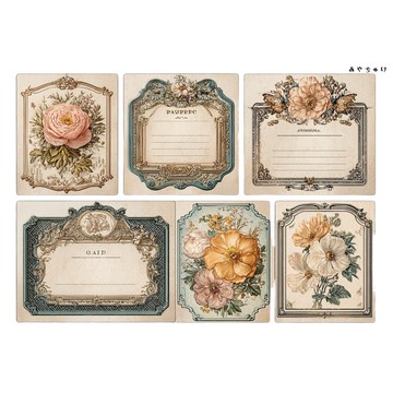 【10月新作】20-103-0124 裁切紙・拼貼素材