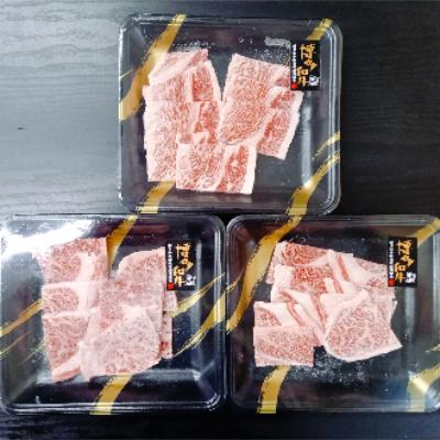 ふるさと納税 田川市 博多和牛 焼肉用 肩ロース肉3パック(計約400g)(田川市)