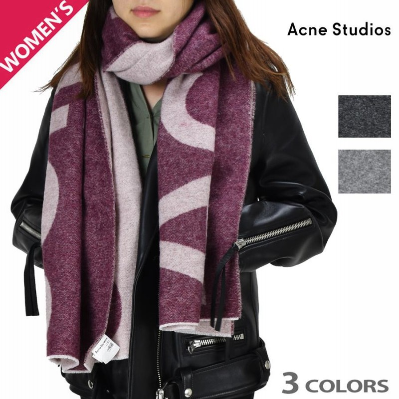 お得用 アクネ acne studios マフラー ストール グレー