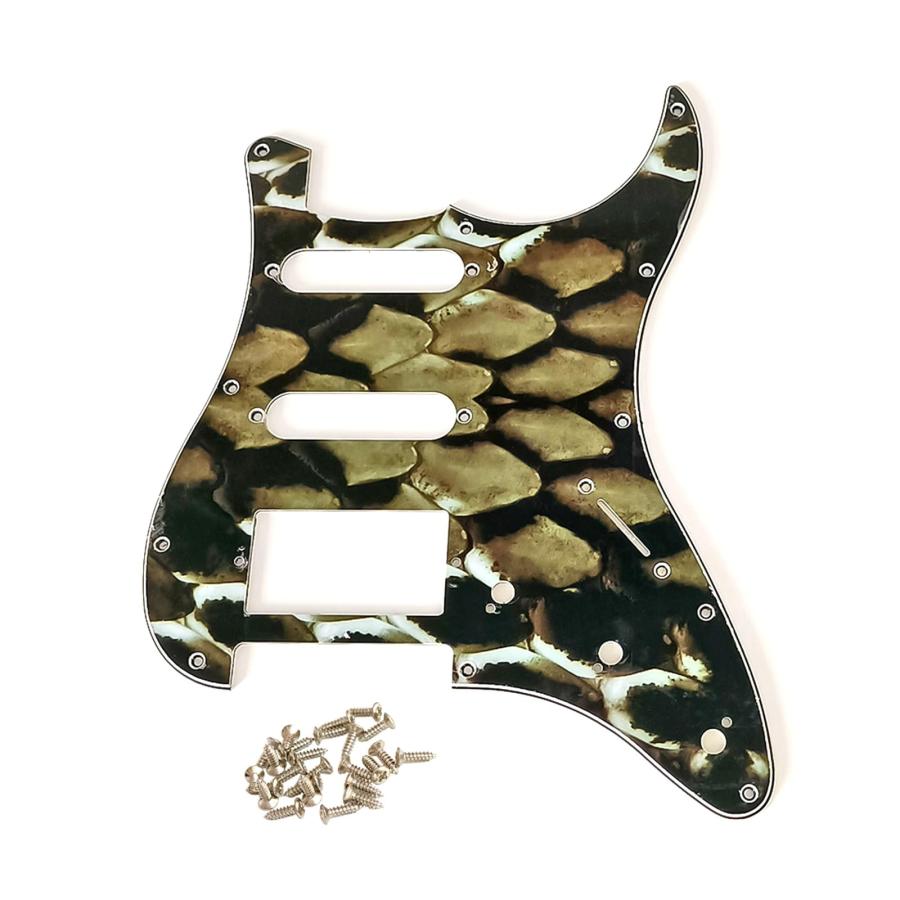 Standard 11 Holes Strings Guitar SSH Pickguards Fit For Modern Guitar Bass Style Pickguard Guard Scratch Plate Screws Guitar Scratch Plate Acoustic