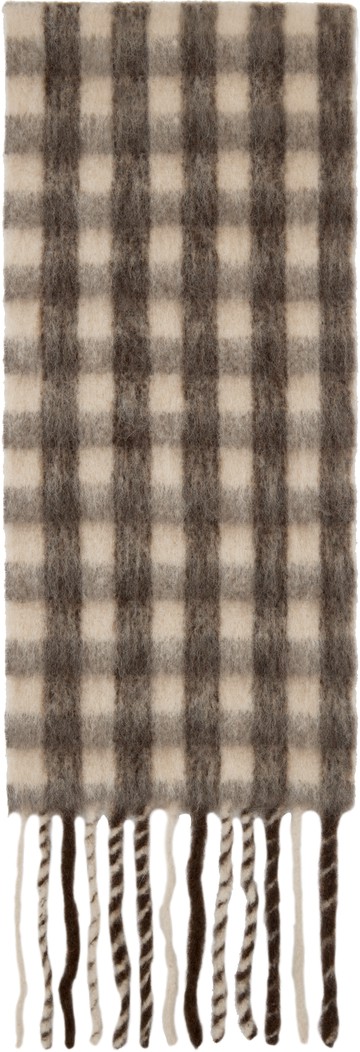 Holzweiler 棕色 & 米色 Aster Check 围巾
