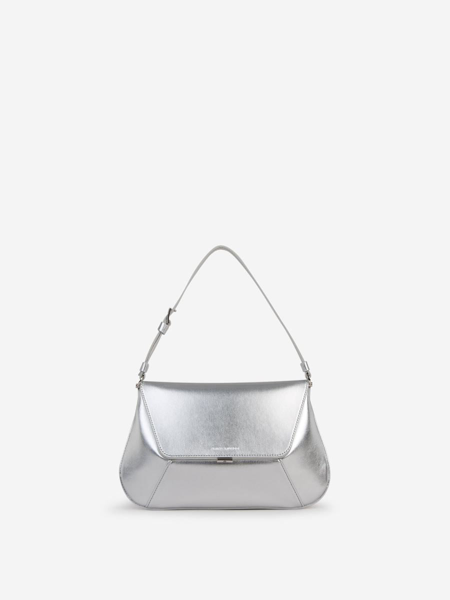 Amina Muaddi Metallic Shoulder Bag