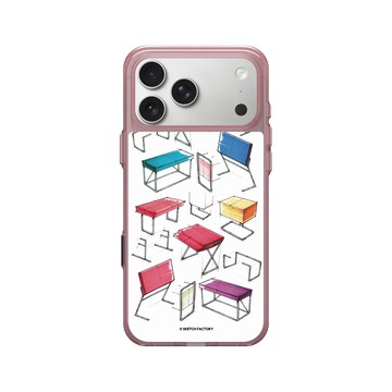 iPhone 17 Pro Max Clear (相機按鈕) 晶醺玫 - Sketch Factory - 家具形態素描