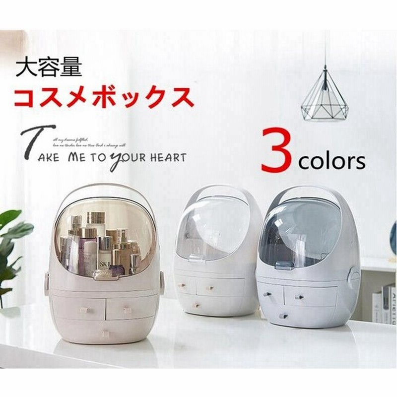 大容量 メイクボックス メイクケース メイク収納 化粧品ケース コスメボックス 美容 メイク道具 小物収納ボックス 生活用品 雑貨 3色 通販 Lineポイント最大get Lineショッピング