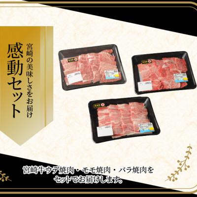 ふるさと納税 木城町 宮崎牛ウデ・モモ・バラ 焼肉用 各400g (木城町)