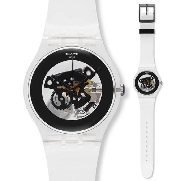 SWATCH スウォッチ 腕時計 SUOK107 BLACK GHOST ブラック・ゴースト | LINEショッピング