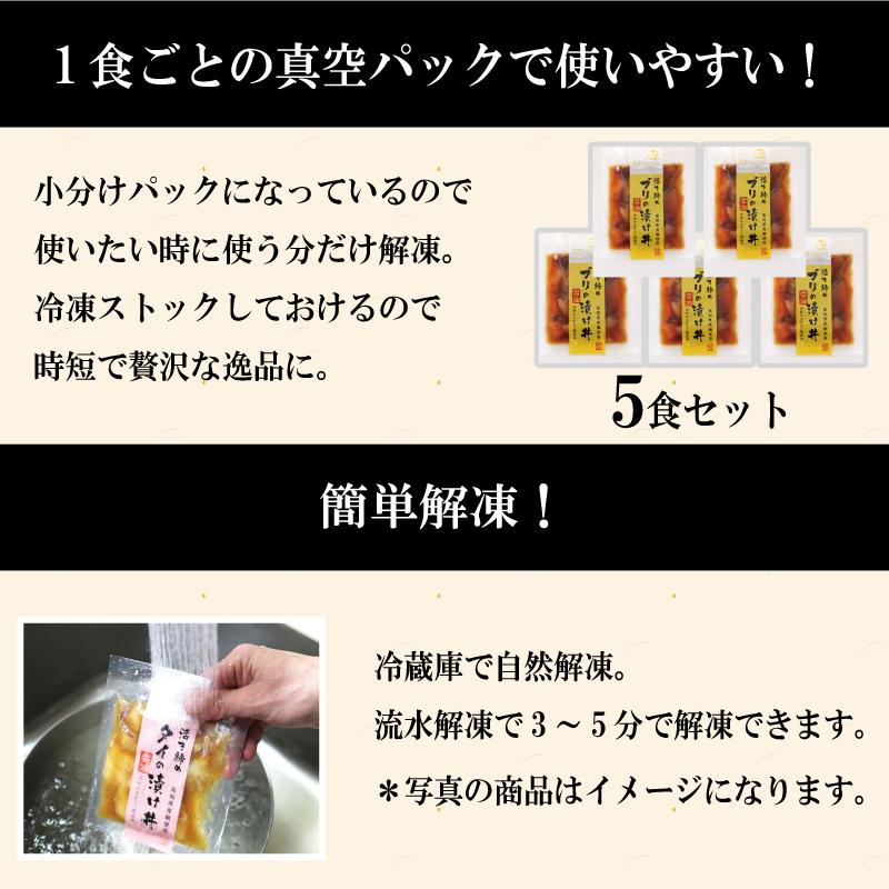 海鮮丼 セット 海鮮丼の具 5袋詰合せ ギフト 国産 ブリ 鰤 高知 漬け魚 海鮮茶漬け お茶漬け 海鮮グルメ 魚漬け丼 冷凍 送料無料 贈答 お祝い 内祝い お歳暮