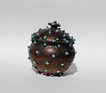 銀河手工糖碗質感陶瓷壺帶蓋香料罐陶罐