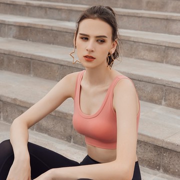 曼黛瑪璉 運動內衣 M-XL(櫻花橘)