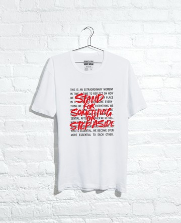 Kenneth Cole | Site Exclusive! Stand For Something T-Shirt in White