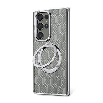 APBS Samsung S26/S25/S24/S23系列 浮雕感360旋轉磁吸立架手機殼-斜格紋
