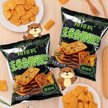 網紅 玉米 雜糧 鍋巴 獨立包裝 酥脆網紅零食 追劇宿舍解饞粗糧膨化點心