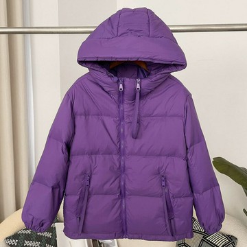 【巴黎精品】現貨+預購 頂級真羽絨外套白鴨絨外套羽絨衣秋冬保暖大碼休閒女裝-寬領連帽女外套5色a1ld72