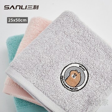 【三利】刺繡毛巾 小毛巾 擦手巾 圖案刺繡 手帕 洗臉 純棉 紗布 多款可選 CHN004