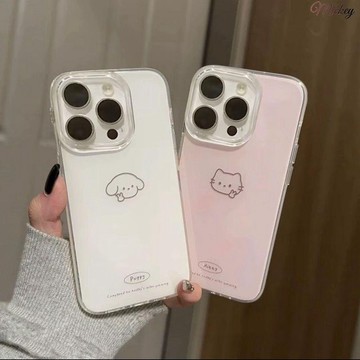 iphone17手機殼.比耶小貓小狗蘋果1716/15promax手機殼14/13/12軟XR/XS雙層7p/8p