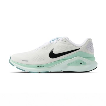 Nike Structure 26 女鞋 米白綠色 緩震 透氣 運動 休閒 包覆 慢跑鞋 HJ1101-100