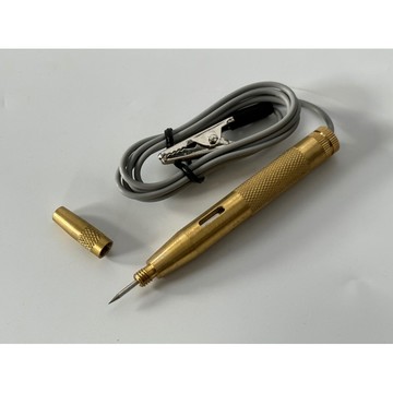 現貨【YOYO汽車工具】驗電筆 (一般型) 6/12/24V 燈泡 檢電筆 測電筆 銅驗電筆 銅電筆 針型 電路檢修