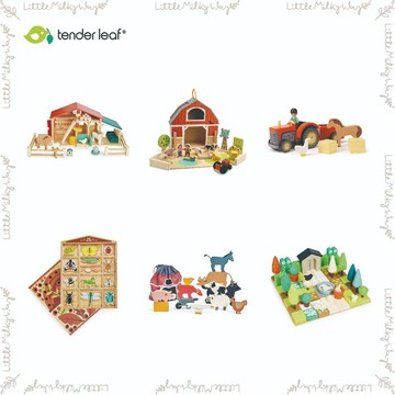 【LMW親子選品】🌿美國 Tender Leaf - 動物農莊收納組 我的快樂農場 我的開心農場 山野森活露營區🌿木質玩