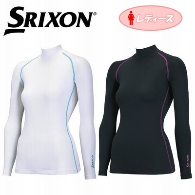 【全品対象 10％クーポン発行中】SWA8001　スリクソン　レディース　長袖ハイネック　アンダーシャツ　ゴルフ ウェア　アンダーウェア　
