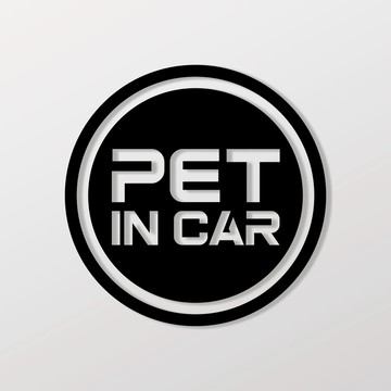 PET IN CAR/C/車貼 SunBrother孫氏兄弟 3M 反光貼紙 防水貼紙 車貼貼紙
