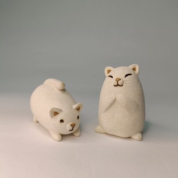 貓咪日常-2/陶藝品/原創