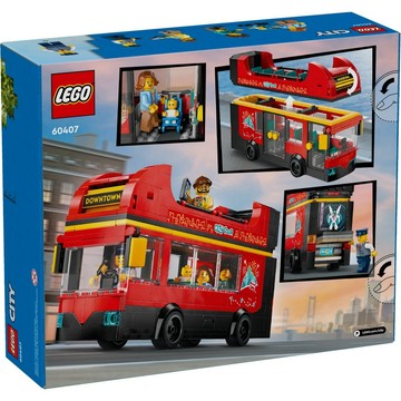 LEGO 60407 紅色雙層觀光巴士🟦淡北 🟩電積系🟨城市系列