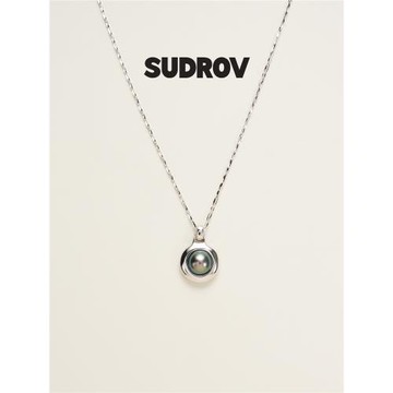 SUDROV素覺吊墜極簡輕奢銀珍珠項鏈女高級感頸鏈鎖骨鏈女精美禮物