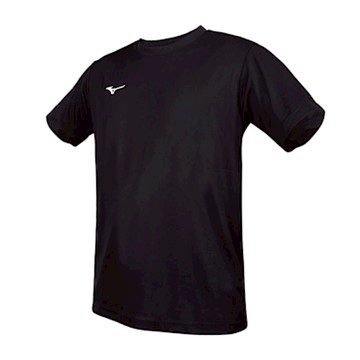 MIZUNO 男短袖圓領T恤-吸濕排汗 抗UV 運動 上衣 休閒 32TAC10109 黑白