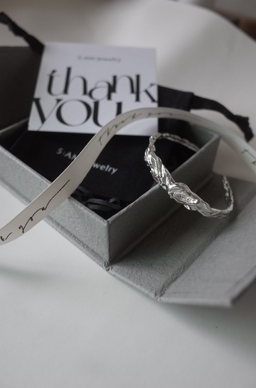 層層手環tree rings/ 純銀手環