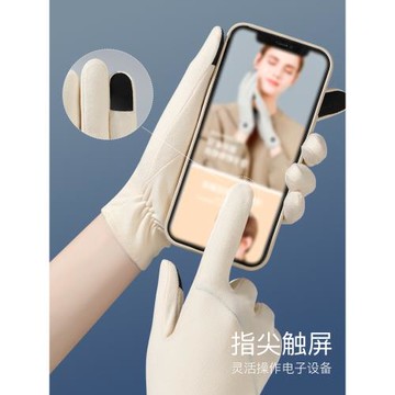 滑雪手套內膽女冬季戶外徒步登山騎行德絨保暖防風攝影跑步可觸屏