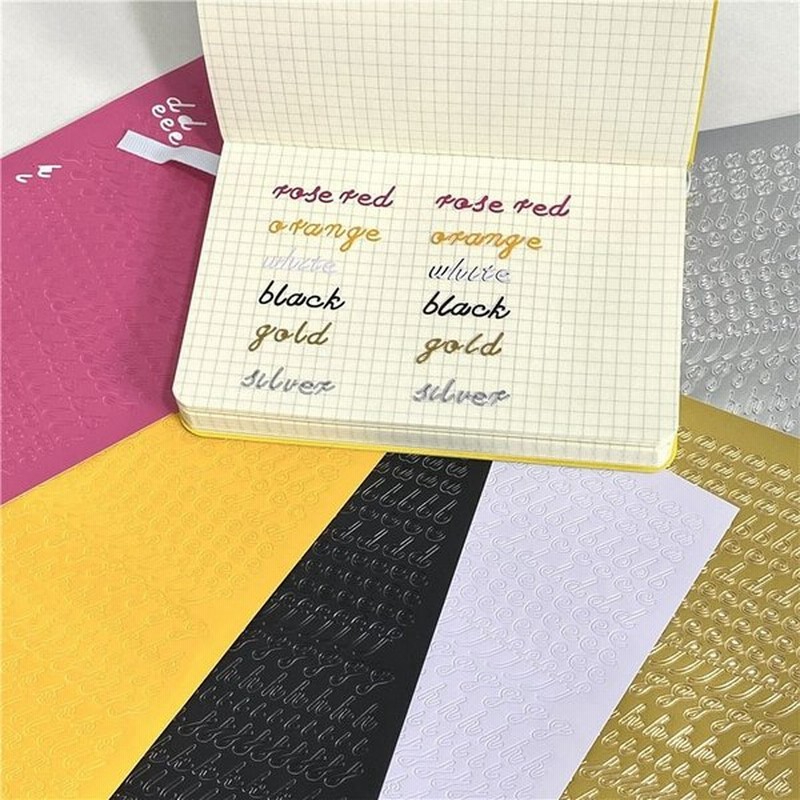 ブロンズ手書きアルファベット 文字番号ステッカー Diyアイドルカードアルバム スクラップブッキング 日記デコレーションステッカー 韓国文房具 各種 通販 Lineポイント最大get Lineショッピング