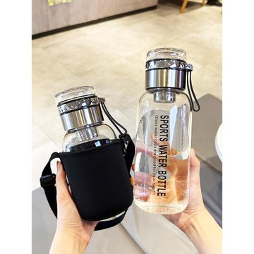 大容量玻璃杯1000ml水壺便攜耐高溫家用高硼硅泡茶男女水瓶帶茶隔