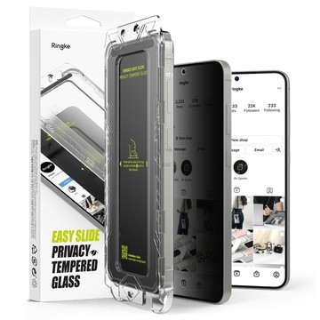 Rearth Ringke 三星 Galaxy S24+/S25+ 零失敗防窺玻璃保護貼(2片裝)