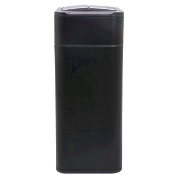 HOLA 和樂家居 伊登 雙門對開感應充電式不鏽鋼垃圾桶 20L 2.16kg  21.4 x 28.4 x 49.2cm  黑色  1個