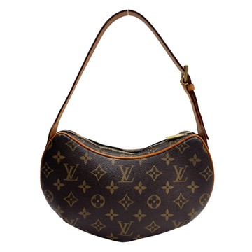 LOUIS VUITTON LV 路易威登 棕色 原花帆布 Pochette Croissant 肩背包 M51510 【二手名牌BRAND OFF】