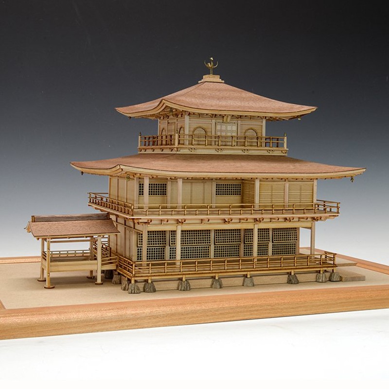 ウッディジョー 1/75 鹿苑寺 金閣 白木 改良版 | LINEショッピング