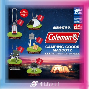 【M.M小舖】『現貨』 T-ARTS 轉蛋 扭蛋 吊飾 Coleman 露營小物吊飾 P2 2 露營 帳篷 野炊 全5款
