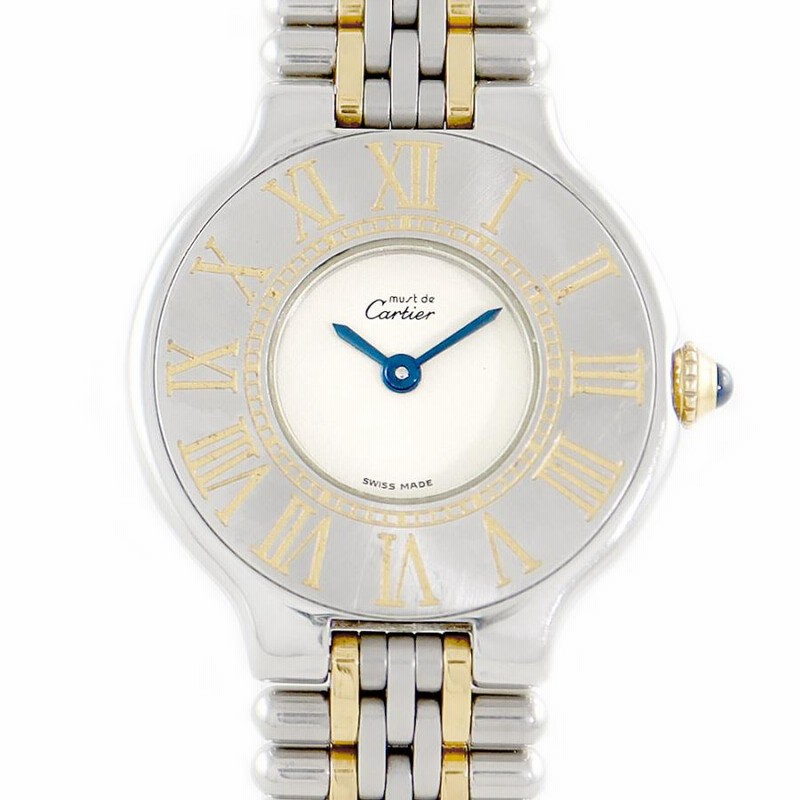 電池交換済 Cartier カルティエ ヴァンティアン マスト21 125000P  