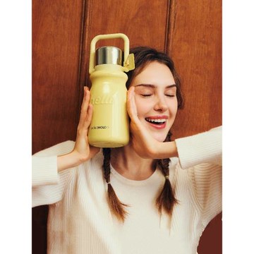 英國新款316不銹鋼保溫水杯女高顏值上班便攜雙飲蓋口吸管保溫杯