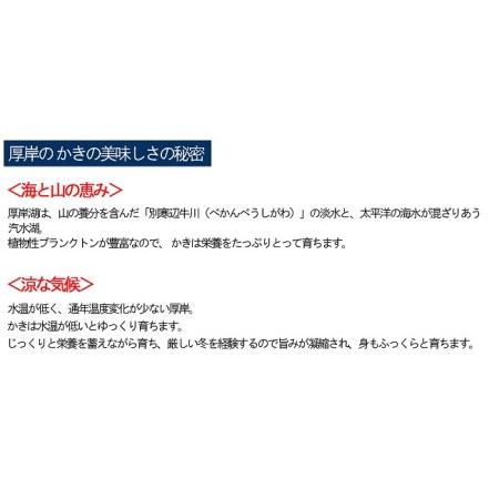 ふるさと納税 牡蠣 厚岸産 殻かき  あさり セット 北海道厚岸町