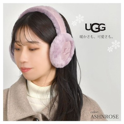 UGG フェイクファー イヤーマフ UGG イヤーマフ SHEEPSKIN EMBROIDERY EARMUFF 耳当て シープ