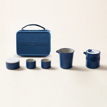 【節日禮物】陸寶 萬事合意旅行組 一壺兩杯+便攜包 旅行茶具
