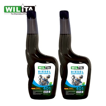 全新升級版【WILITA威力特德國OMC2奈米全效引擎還原改質劑 2入組(柴油車專用) -奈米全效引擎還原增強劑