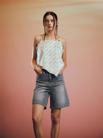 Denim Half Pants_Blue