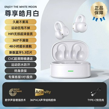 骨傳導耳機 藍芽耳機 運動耳機 真骨傳導藍壓耳機無線官方運動不入耳夾式降噪2023新款高音質『FY00989』