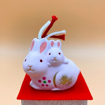 【招福干支】開運干支 生肖兔 緣起物 精緻親子兔 R8