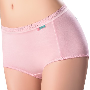 SWEAR 思薇爾 柔感棉系列素面中低腰平口內褲(嫣紅)